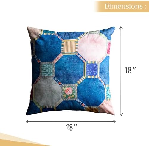 Maison d' Hermine Throw Pillow Covers 100% Cotton (18" x 18" - Pack of 1)