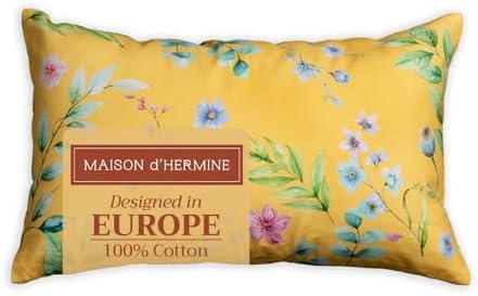 Maison d' Hermine Throw Pillow Covers 100% Cotton (12" x 20" - Pack of 1)