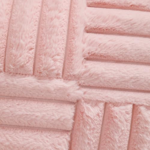 All Smiles Pink Valentines Lumber Decorative Throw Pillow Covers 12x20 Set of 2