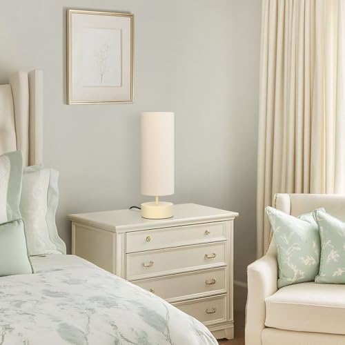 Touch Control Table Lamp, 3 Way Dimmable Bedside Lamp, Modern Desk Lamp