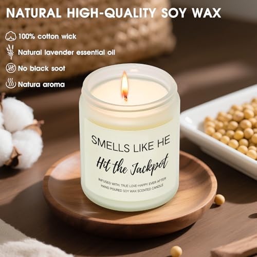 Wedding Gifts for the Bride, 9 OZ Soy Wax Candle Bride Gifts