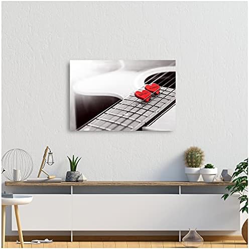 A&T ARTWORK Heart Touching Canvas Prints Gift Couple's Names Gift for Anniversary,Valentine's day,Wedding. 36X24 inches
