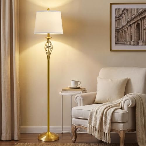 EJIAXIN Floor Lamps for Living Room - 62" Farmhouse Vintage Standing Lamp