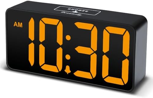 DreamSky Small Digital Alarm Clock for Bedroom with Large Big Numbers
