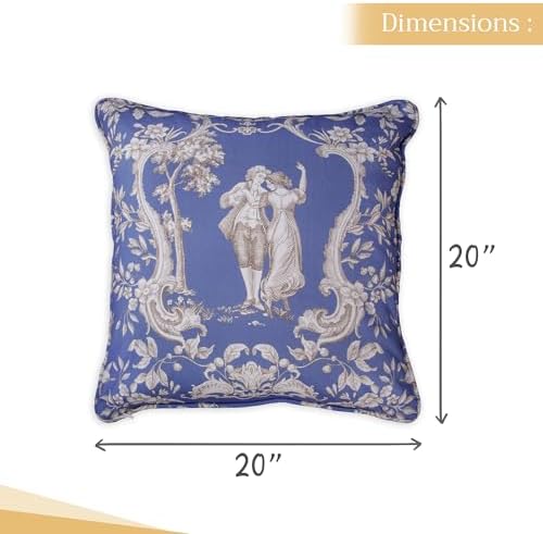 Maison d' Hermine Throw Pillow Covers 100% Cotton (20" x 20" - Pack of 1)