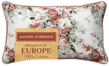 Maison d' Hermine Throw Pillow Covers 100% Cotton (12" x 20" - Pack of 1)