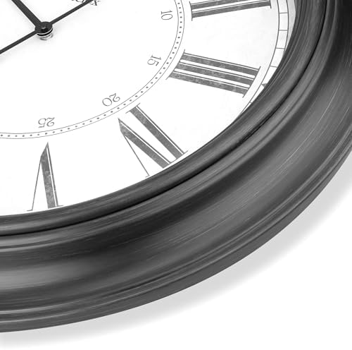 Westclox 24 inch Traditional Wall Clock Battery-Operated Clock for Living Room, Bedroom, Office