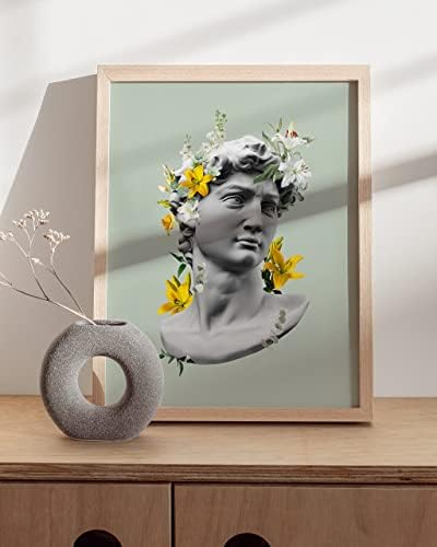HAUS AND HUES Sage Green Wall Art – Aesthetic Green Room Decor, Vintage Botanical Prints, Minimalist Posters for Bedroom or Dorm (Unframed, 12x16)