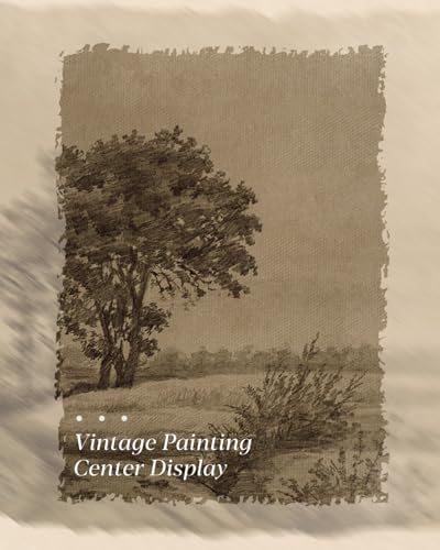 WHASAYART Gold Framed Vintage Wall Art for Living Room, Landscape Painting Prints Shelf Decor for Kitchen, Aesthetic Tree of Life Farmhouse Bedroom Wall Decor, Gifts for Family - Country Road 8x10in