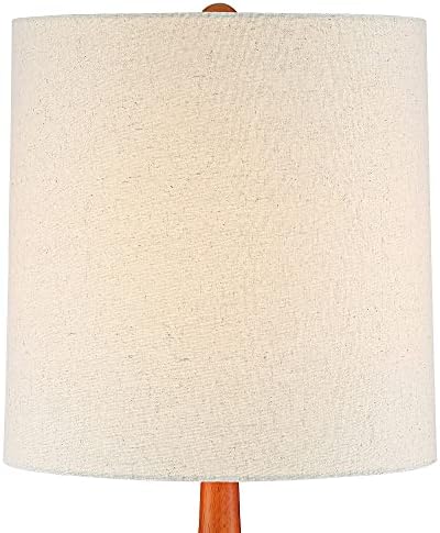 Andi 24 1/2" High Table Lamp Wood Ceramic Mid-Century Modern White