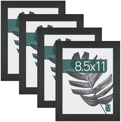 MCS Studio Gallery Frame Black Woodgrain, 4-Pack