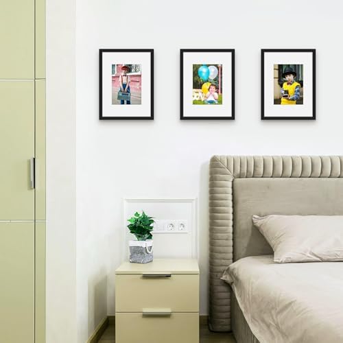 Picrit 9x12 Picture Frame Set of 12, Modern Gallery Wall Frames, Black