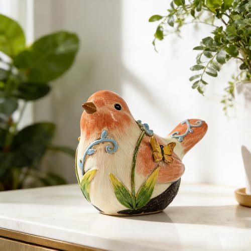 Bird Figurines for Shelf Decor, Resin Animal Figurines for Home