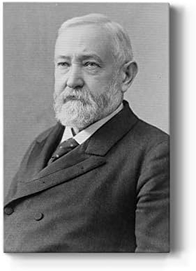Renditions Gallery Benjamin Harrison Presidental Portrait Wall Art, Premium Gallery Wrapped Canvas Decor, Ready to Hang, 36 in H x 24 in W, Made in America Print