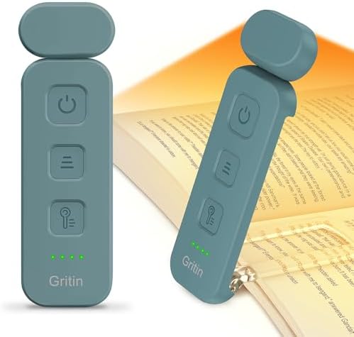 Gritin Reading Light, Rechargeable Book Light for Reading in Bed