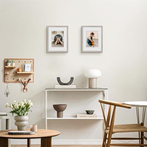 Picrit 8.5x11 Picture Frame Set of 12, Modern Gallery Wall Frames, Gray