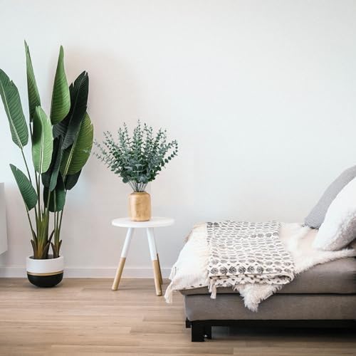 96 Pcs Eucalyptus Stems Faux Greenery Leaves Bulk Artificial Eucalyptus Stems with 15inch for branchs Decor Wedding Bouquet Centerpiece Home Decoration