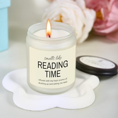 Gifts for Book Lovers, Book Lover Gifts for Women, 9 OZ Soy Wax Candle