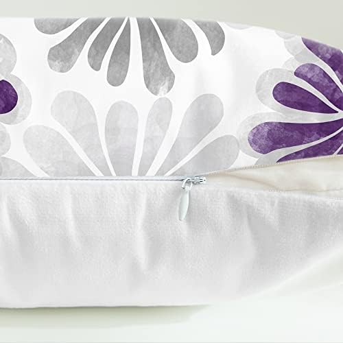 CaliTime Decorative Couch Throw Pillow Covers, 16 X 16 Inches, Purple