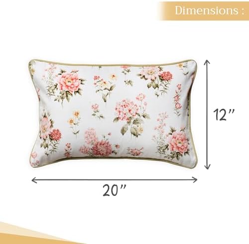 Maison d' Hermine Throw Pillow Covers 100% Cotton (12" x 20" - Pack of 1)