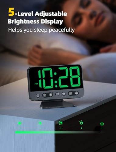 Odokee Digital Alarm Clocks for Bedrooms with Large Bold Number