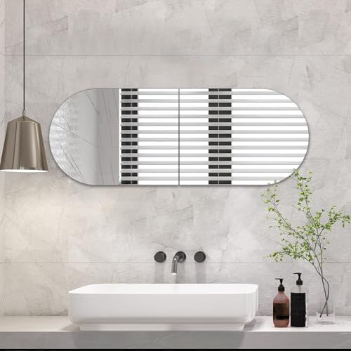 Arched Bathroom Mirror for Wall, 16 x 12 in Small Arched Wall Mirror | High Clear No Distortion Real Glass Decorative Arch Mirror for Bathroom, Vanity, Living Room, Bedroom, Entryway, Home Decor
