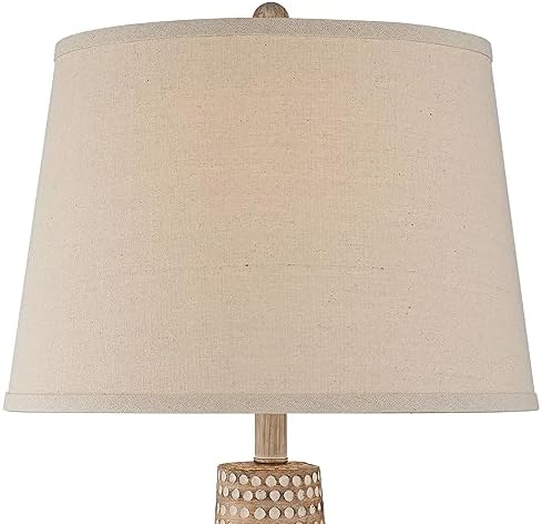 Glenn 27" Tall Table Lamps Set of 2 Dappled Beige with Smart Sockets