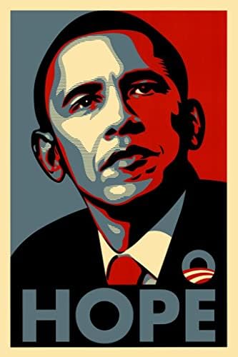 Barack Obama Poster Hope President Portrait Photo Picture Cool Wall Art Print Poster 16x24