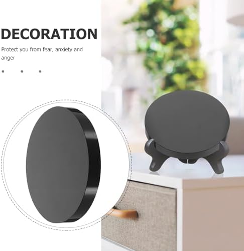Obsidian Scrying Mirror 2.28In Round Black Obsidian Disc for Meditation Divination Tabletop Circle Mirror Home Decor Accent