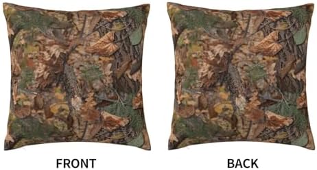 Forest Camouflage Plush Throw Pillow Cover