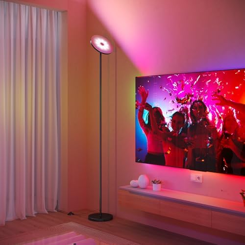 SUNMORY RGB Floor Lamps for Living Room, LED Lamp with APP Remote Control