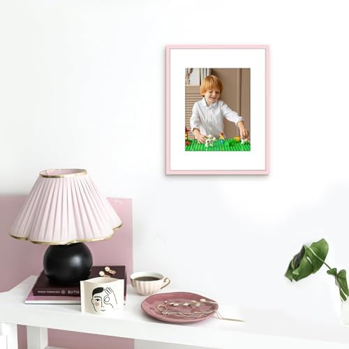 Picrit 11x14 Picture Frame Set of 12, Modern Gallery Wall Frames, Pink