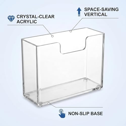 Acrylic Napkin Holder for Table, Clear Square Paper Dispenser