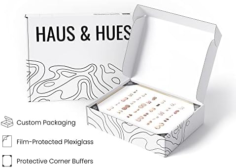 HAUS AND HUES Funny Bathroom Wall Art – Boobs Poster, Witty Restroom Prints, Humorous Washroom Artwork, Fun Wall Accent (16x20, Beige Frame)