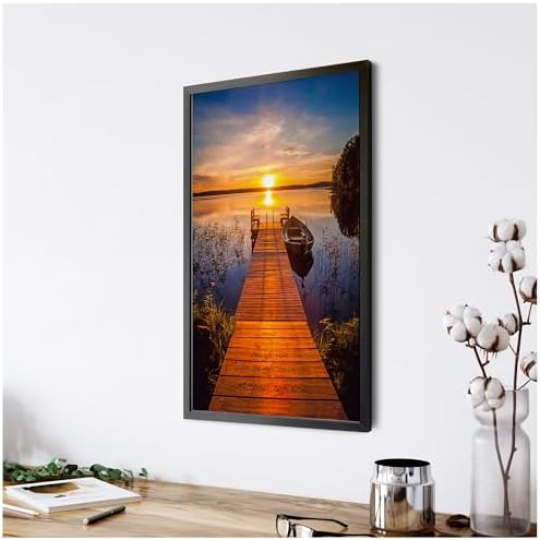 A&T ARTWORK Love You Every Step Every Day Canvas Poster Prints Gift Couple's Names and the Date Gift for Anniversary,Valentine's day,Wedding.Canvas Poster UNFRAMED