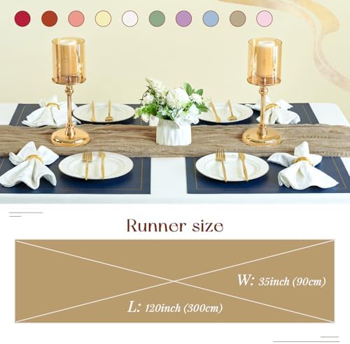 Sioloc Nude Cheesecloth Table Runner Fall Autumn Decor for Home 10ft Table Cloth for Tea Wedding Birthday Party Baby Bridal Shower Halloween Thanksgiving