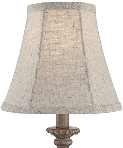 Cali 19" Small Table Lamps Set of 2 Beige Candlestick Accent Vintage