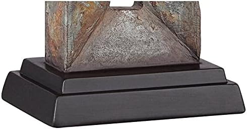 Tahoe 26" Tall Table Lamp Set of 2 Rectangle Faux Slate Rustic