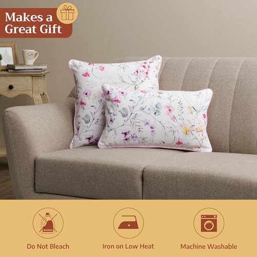 Maison d' Hermine Throw Pillow Covers 100% Cotton (20" x 20" - Pack of 1)
