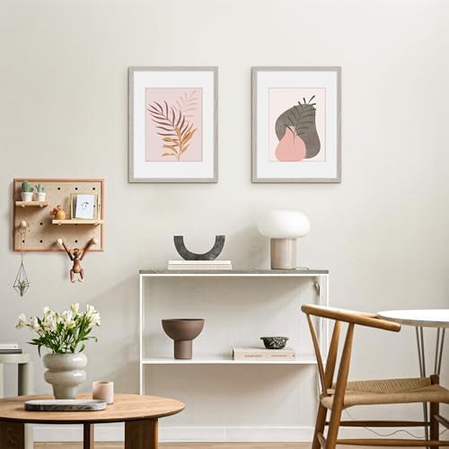 Picrit 12x16 Picture Frame Set of 12, Modern Gallery Wall Frames, Gray
