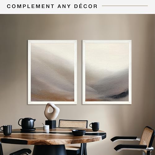 MCS Studio Gallery Poster Frame, 18x24, White Woodgrain, 2-Pack