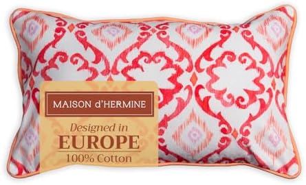 Maison d' Hermine Throw Pillow Covers 100% Cotton (12" x 20" - Pack of 1)