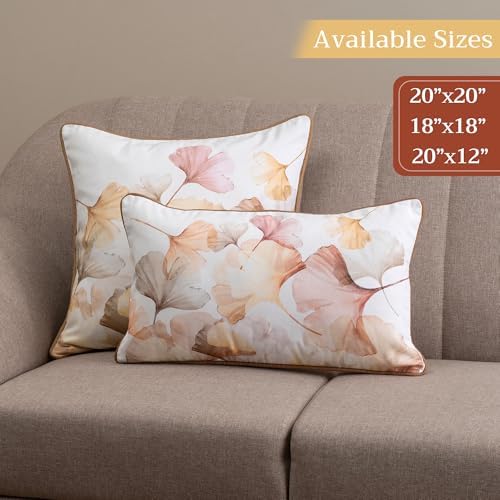 Maison d' Hermine Throw Pillow Covers 100% Cotton (20" x 20" - Pack of 1)