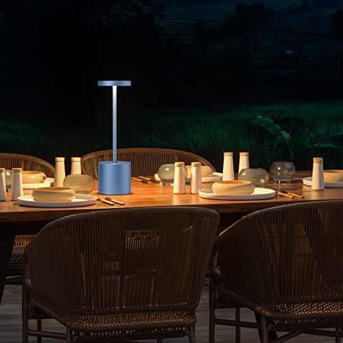 Cordless Table Lamp Rechargeable,Battery Powered LED Outdoor Table Light