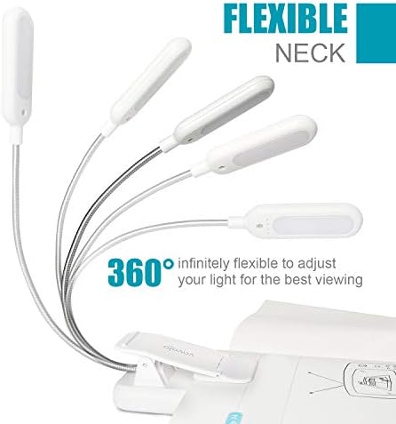 VAVOFO Rechargeable Reading Light, Clip on Book Light for Reading in Bed