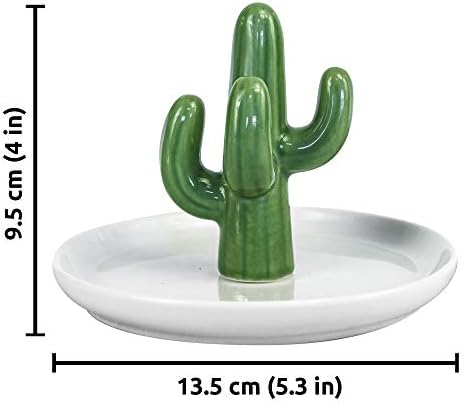 OSOPOLA Ceramic Cactus Jewelry Tray Ring Holder Dish Key Tray