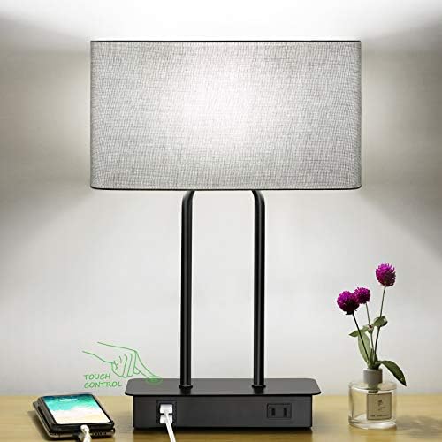 Lakumu Bedside Touch Control Table Lamps, 3 Way Dimmable Nightstand Lamp