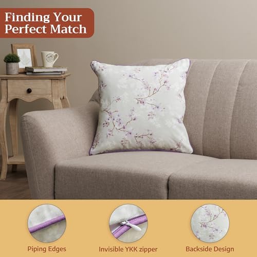 Maison d' Hermine Throw Pillow Covers 100% Cotton (20" x 20" - Pack of 1)