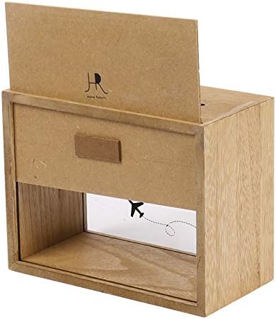 Hanna Roberts Card and Adventure Fund Wood Box with World Map and Plane Design for Weddings, Birthdays, Graduations, Baby and Bridal Showers, 9" x 5.5" x 7", Adventure Fund
