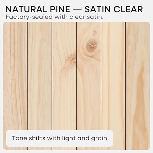 Homeforia 16 Inch Floating Shelves, High-End Solid Pine Wood, Set of 3